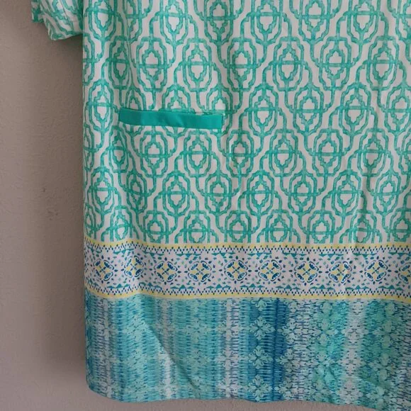 Cabana Life Cabana Shift Boatneck Dress UPF 50 , Aqua Sz XL a654942 - Picture 3 of 7